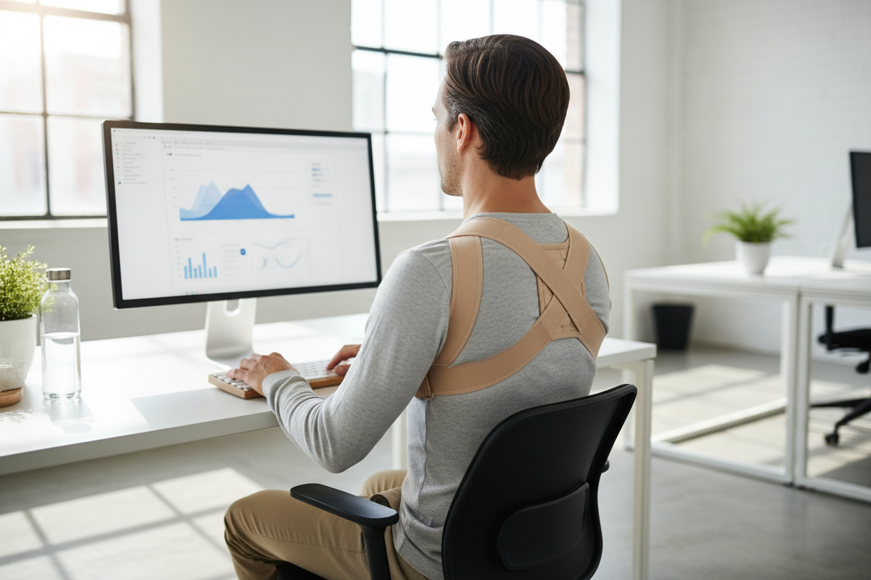 שימוש במתקן יציבה Aligno במשרד